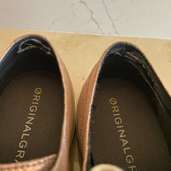 Cole Haan Original Grand Rose Gold Wingtip Oxfords Lightweight Size 8B RRP $180 - Picture 10 of 10